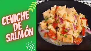 CEVICHE DE SALMÓN RÁPIDO Y FÁCIL [upl. by Conte]