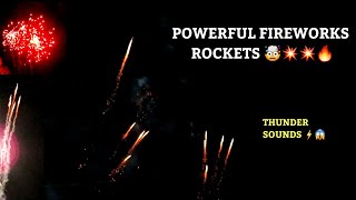 Powerful Fireworks Rockets 🤯  Sound Crackers  Fireworks Display [upl. by Madriene374]