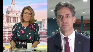 Ed Miliband squirms as GMBs Susanna Reid slaps him down over energy bill claim [upl. by Damali]