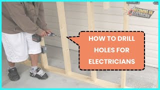 How to Drill Holes for Wires as Electricians [upl. by Utas98]