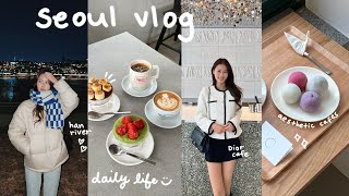 last seoul vlog 🇰🇷 han river ramen gwangjang market aesthetic cafes favorite places in seoul [upl. by Isle700]