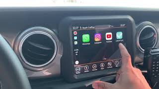 Jeep Wrangler JL Uconnect 84” CarPlay Apps [upl. by Aspa971]