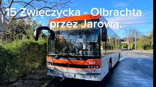 MPK Rzeszów linia 15 Zwięczycka  Olbrachta przez Jarową [upl. by Hillegass]