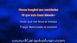 Vicente Fernandez  Ando que me lleva KARAOKE [upl. by Clarinda]