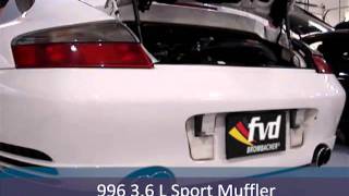 Porsche 911 Exhaust 996 with FVD Sound Version Muffler [upl. by Spaulding]