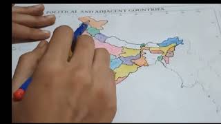 India map learn karne ka easy tarika 😱  upsc mppsc civilservices [upl. by Nell]