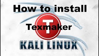 How to install Texmaker on Kali Linux [upl. by Labinnah431]