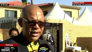 RIP Jolidee Matongo  ANC leaders visit home of the late Johannesburg Mayor Pule Mabe [upl. by Jahdal]