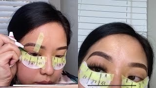 Veyelash Lash Extension at Home under 40  Step by Step with Tips amp Tape Method ♡ [upl. by Delanty]