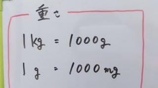 看護学生講座 157 計算 ｢単位の変換その① 量、重さ｣ [upl. by Litha]