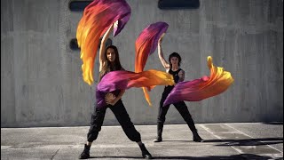 How To Dance With Silk Fans Learn this choreography on CHRYSALIS SILK STUDIES [upl. by Eselahs428]