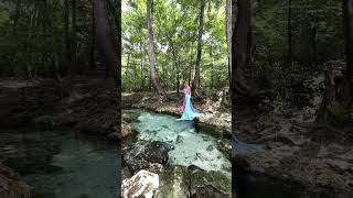 Slow motion skirt dancing by the waters edge [upl. by Ahcarb382]