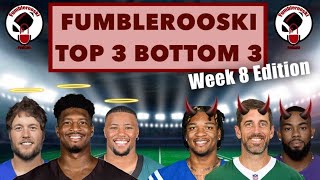 Week 8 Top 3 Bottom 3 The Jets Are Cooked [upl. by Cargian]