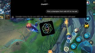 I MADE ChatGPT PICK my CHAMP FOR ME Wild Rift League Of Legends [upl. by Zenobia502]