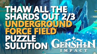 Thaw all the shards out 23 Genshin Impact Underground Force Field Puzzle [upl. by Young720]