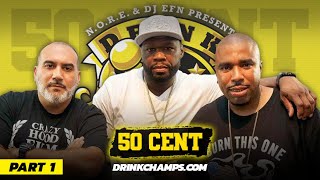 DRINK CHAMPS 50 Cent Part 1 Talks Donald Trump Kanye West for President  more  Episode 21 [upl. by Rodrich4]