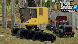 Starting A Logging Machine Collection  Silverrun Forest  Farming Simulator 22 [upl. by Urissa251]