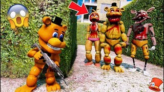 CAN ADVENTURE FREDDY HIDE FROM THE ZOMBIE ANIMATRONICS GTA 5 Mods FNAF RedHatter [upl. by Ylluz]