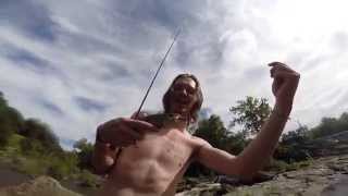 Fly fishing  Brown Trout  Rondout Creek at High Falls NY [upl. by Nosneb]