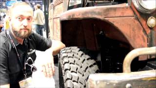 Epic MaxBilt 49 Willys Overland Wagon with an Awesome Twist SEMA 2016 [upl. by Ibbob]