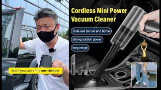 Cordless and compact strong suction and long battery life improve cleaning efficiency [upl. by Grayce]