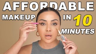 DRUGSTORE Everyday 10 Minute Makeup Routine 2024  Nina Ubhi [upl. by Mota]