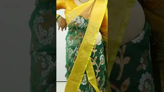 Saree draping tutorial for beginners  Latest saree draping step by step  Sari wear [upl. by Eirrot]