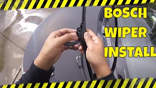 How To Install Bosch Wiper Blades  Quick amp Easy Way [upl. by Oicirtap814]