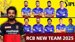 Royal Challengers Bangalore final Squad 2025  RCB Best Squad 2025  RCB New Captain 2025 [upl. by Novelia]