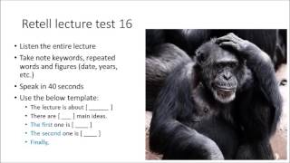 PTE Practice test Retell lecture 16 [upl. by Nordna]