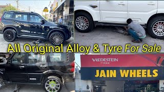 All Original Alloy amp Tyre For Sale in Barnala Jainwheels22 24 26 inch alloy wheel Full Variety [upl. by Nosnar742]