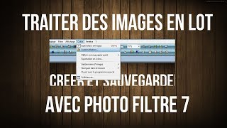 Convertir des images en lots avec PhotoFiltre 7 [upl. by Burrill]