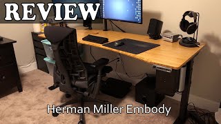 Herman Miller Embody Ergonomic Office Chair Review [upl. by Mcknight]