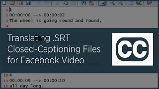 Translating SRT ClosedCaptioning Files for Facebook Video [upl. by Sanfourd]