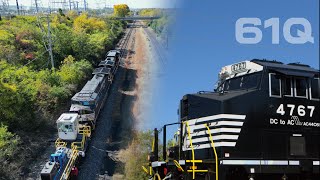 NS 61Q Empty Rail Train On The Morrisville Line [upl. by Salisbury]