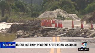 Huguenot Park reopened after closure due to wash out [upl. by Ailehc]