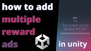 how to add multiple reward ads in unity  advertisement 43 integrate rewarded ads unity [upl. by Esidarap231]