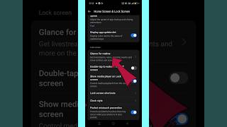 How To Remove Glance From Lock Screen In Realme  Realme Glance Remove  Glance Remove short viral [upl. by Eelnodnarb472]