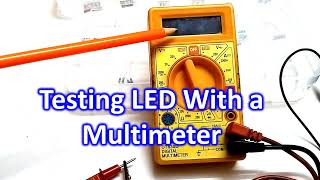 Testing LED With a Multimeter [upl. by Eiramaliehs]