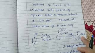 Reimer Tiemann Reaction class 12 JEENeet viral physicswallah [upl. by Phineas119]