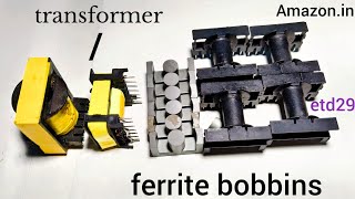 set of 5 ferrite transformer bobbins  making a ferrite inverter transformer [upl. by Amasa]