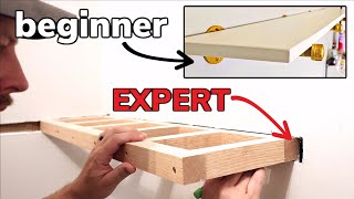 4 Floating Shelves From Beginner to Expert Level [upl. by Schmitt814]