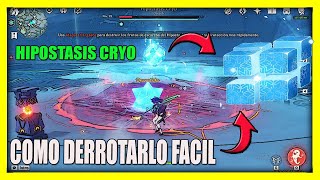 Guia como derrotar al Boss  DALETH Hipostasis CRYO facil  GENSHIN IMPACT Gameplay MIHoYo [upl. by Nahc456]