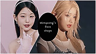 장원영 Wonyoungs face shape   sub request [upl. by Atenik754]