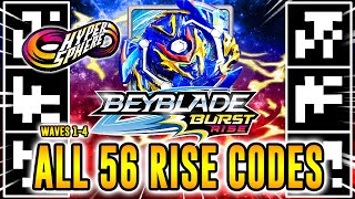 ALL 56 BEYBLADE BURST RISE QR CODES TODOS BEYBLADE BURST RISE APP QR CODES [upl. by Bond69]