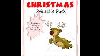 Christmas Junior Printable Activity Pack [upl. by Bourn205]