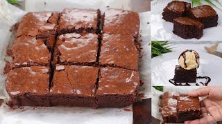 চকোলেট ব্রাউনি কেক ঘরে থাকা অল্প উপকরনে Easy Chocolate Brownie  Chocolate Brownie Cake In Bangla [upl. by Htinnek]