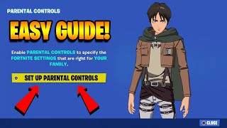 How To Turn Off amp Trun On Parental Controls On Fortnite Chapter 4 [upl. by Drolet]