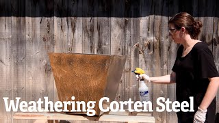 How to Weathering Corten Steel  Gardeners Supply [upl. by Darrill]