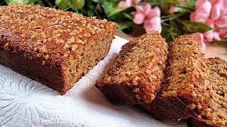 Oat Flour Banana Bread Recipe [upl. by Anaert177]